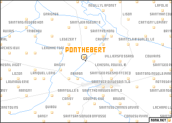 map of Pont-Hébert