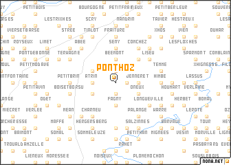 map of Ponthoz
