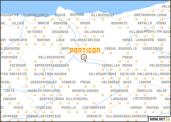 map of Pontigón