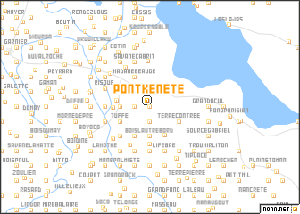 map of Pont Kenete