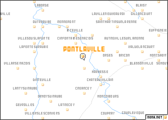 map of Pont-la-Ville
