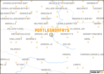 map of Pont-lès-Bonfays