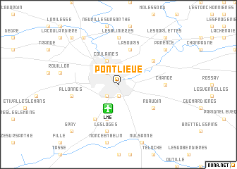 map of Pontlieue