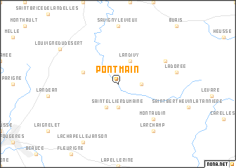map of Pontmain