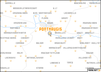 map of Pont-Maugis