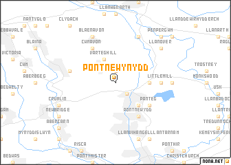 map of Pontnewynydd