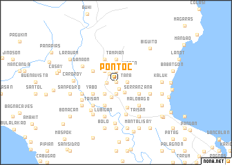 map of Pontoc