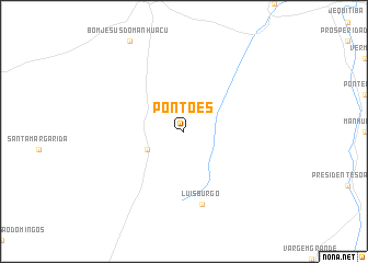 map of Pontões