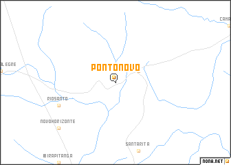 map of Ponto Novo