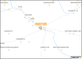 map of Pontón