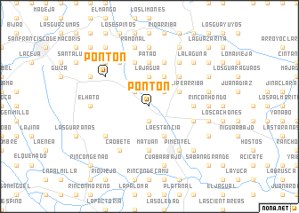 map of Pontón