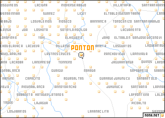 map of Pontón