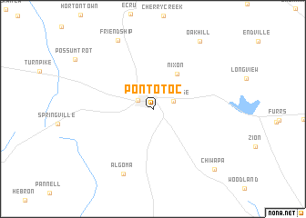 map of Pontotoc