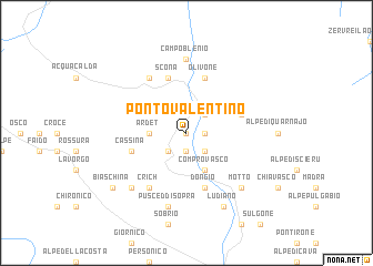 map of Ponto Valentino