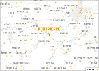 map of Pontpierre