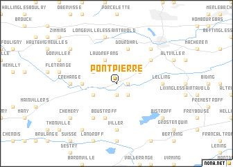 map of Pontpierre