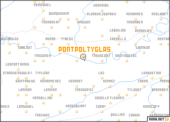 map of Pont-Pol-ty-glas