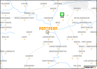 map of Pont-Réan