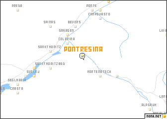 map of Pontresina