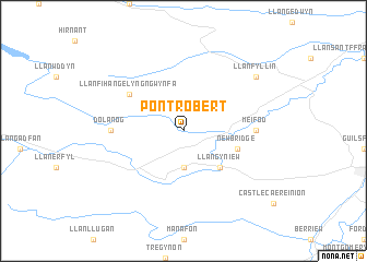 map of Pont-Robert