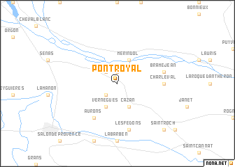 map of Pont-Royal