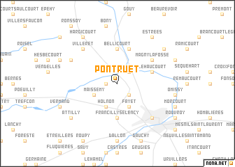 map of Pontruet