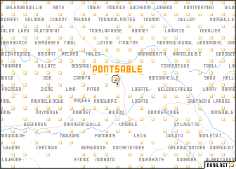 map of Pont Sable