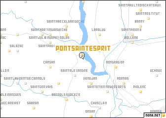map of Pont-Saint-Esprit
