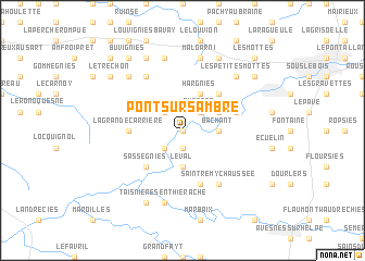 map of Pont-sur-Sambre