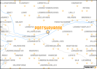 map of Pont-sur-Vanne