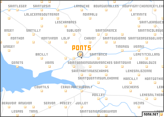 map of Ponts