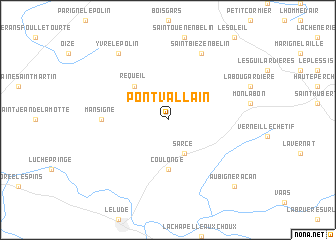 map of Pontvallain