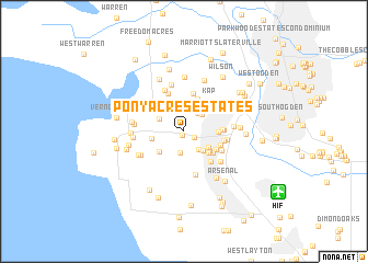 map of Pony Acres Estates