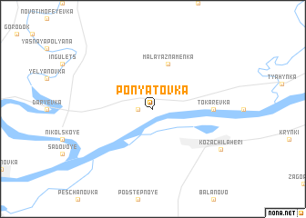 map of Ponyatovka