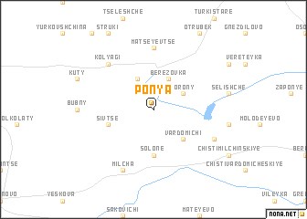 map of Ponya