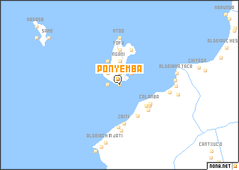 map of Ponyemba