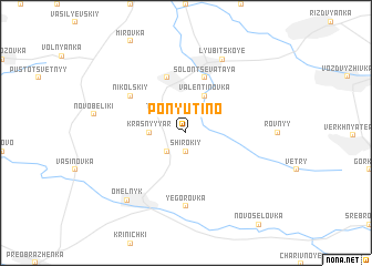 map of Ponyutino