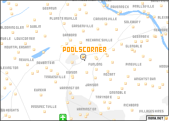 map of Pools Corner