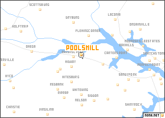 map of Pools Mill