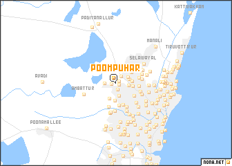 map of Poompuhar