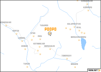 map of Poopo