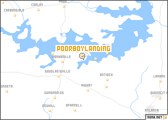 map of Poorboy Landing