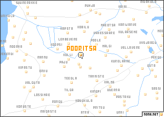 map of Pööritsa