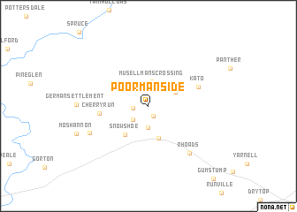 map of Poorman Side