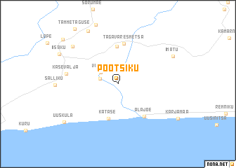 map of Pootsiku