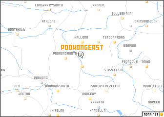 map of Poowong East