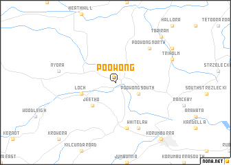 map of Poowong