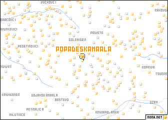 map of Popadeska Maala