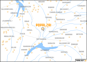 map of Popalzai