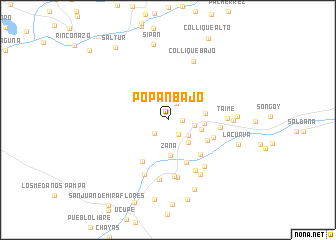 map of Popan Bajo